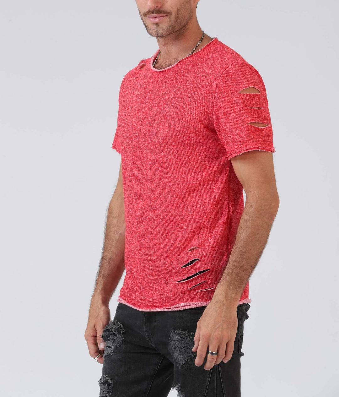 Distressed Men's T-Shirt | Vintage Style | Edgy Men's Streetwear