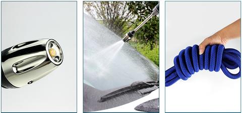 High-Pressure Washer Hose | Expandable Design for Effortless Cleaning