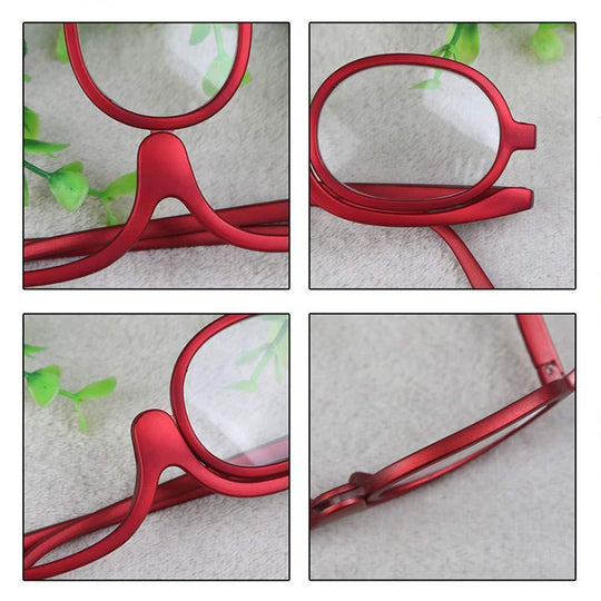 Rotatable Makeup Glasses | Precision Makeup Application