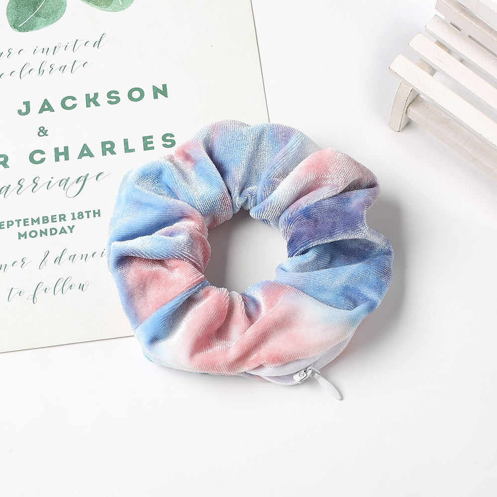 Velvet Scrunchie Collection | Stylish Hidden Pocket Design