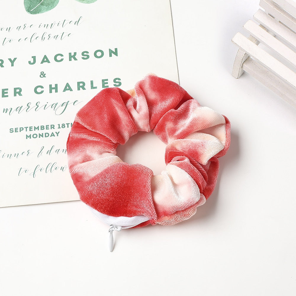 Velvet Scrunchie Collection | Stylish Hidden Pocket Design