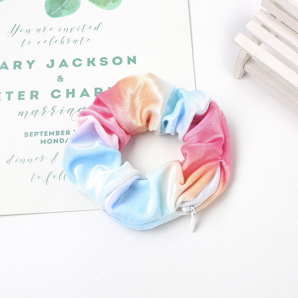 Velvet Scrunchie Collection | Stylish Hidden Pocket Design