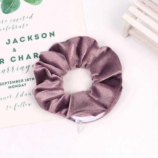 Velvet Scrunchie Collection | Stylish Hidden Pocket Design