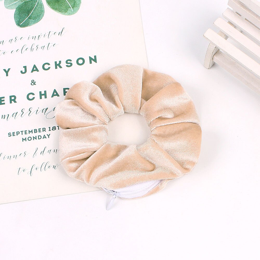 Velvet Scrunchie Collection | Stylish Hidden Pocket Design