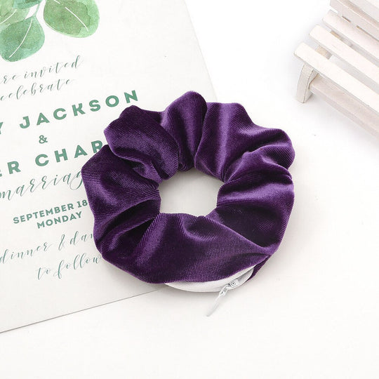 Velvet Scrunchie Collection | Stylish Hidden Pocket Design