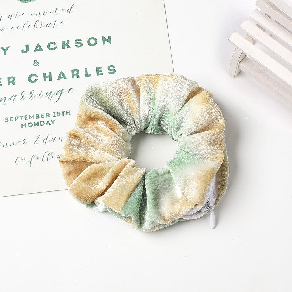 Velvet Scrunchie Collection | Stylish Hidden Pocket Design